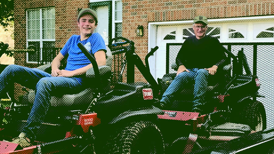 father son mowing team in smyrna, tn